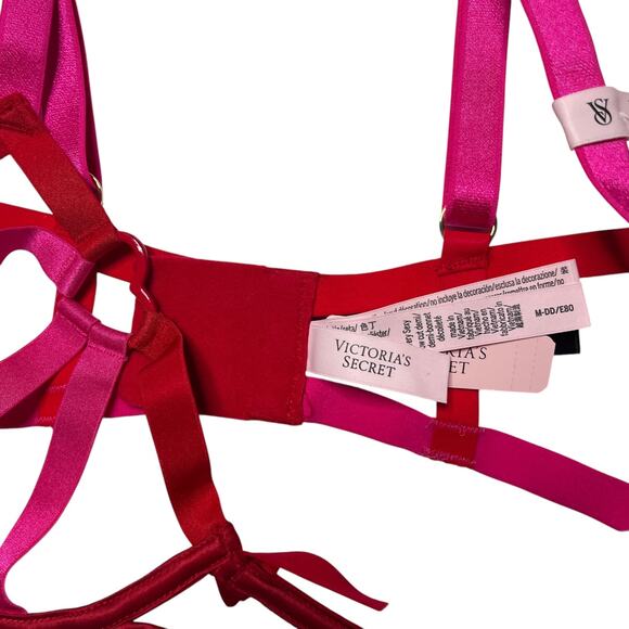 Victoria's Secret Very Sexy Heartware Open-Cup Strappy Demi Bra Size MediumDD - Picture 3 of 3